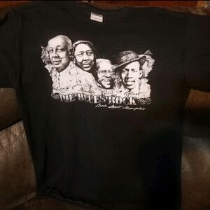 Beale Street Memphis Blues Rock Mount Rushmore Shirt Medium
